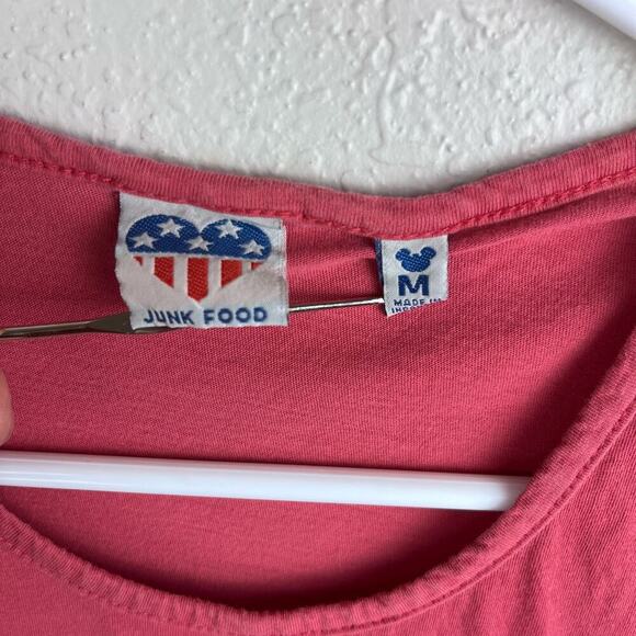 Junk Food Good Times Tie-Front Tank Top Sz M - Picture 6 of 8